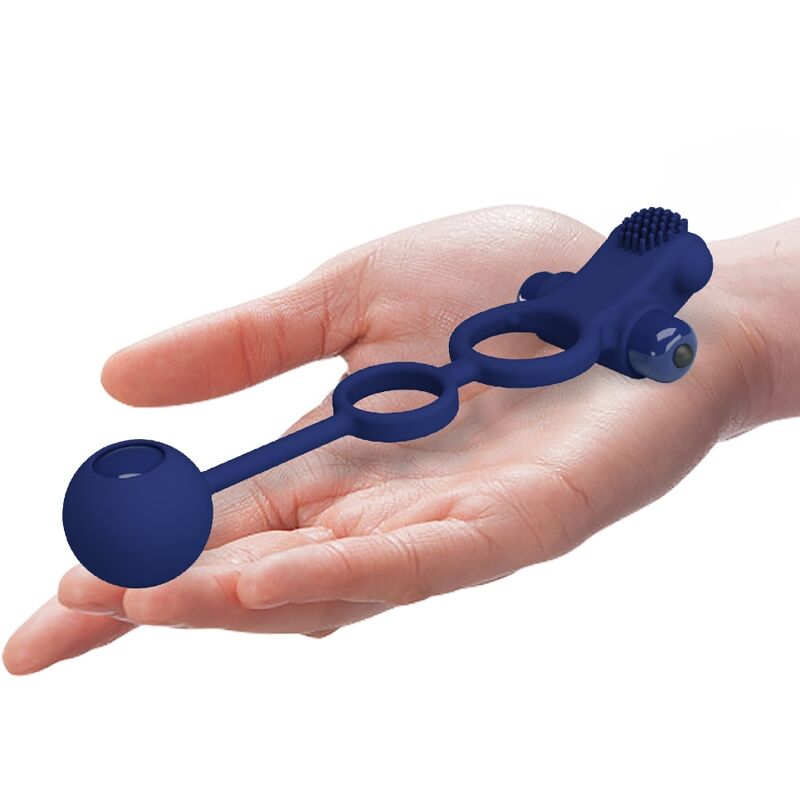 Remington Double Vibrating Ring with Blue Plug