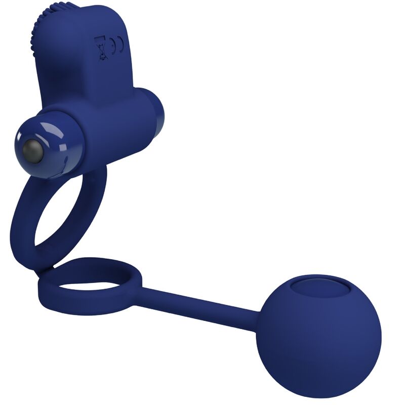 Remington Double Vibrating Ring with Blue Plug