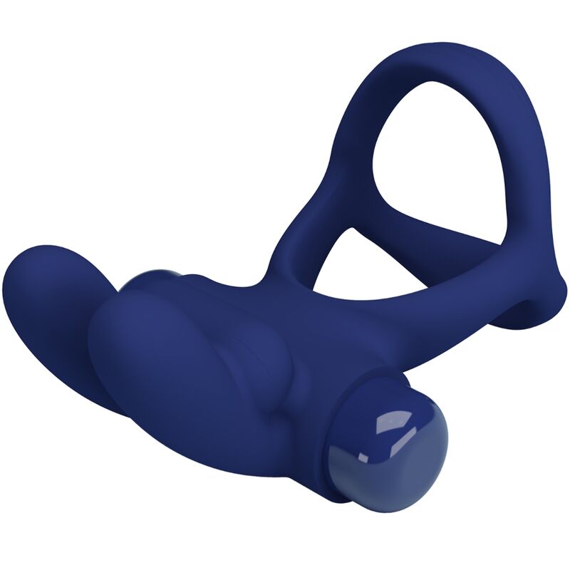 Francisco Double Vibrating Rabbit Ring Blue