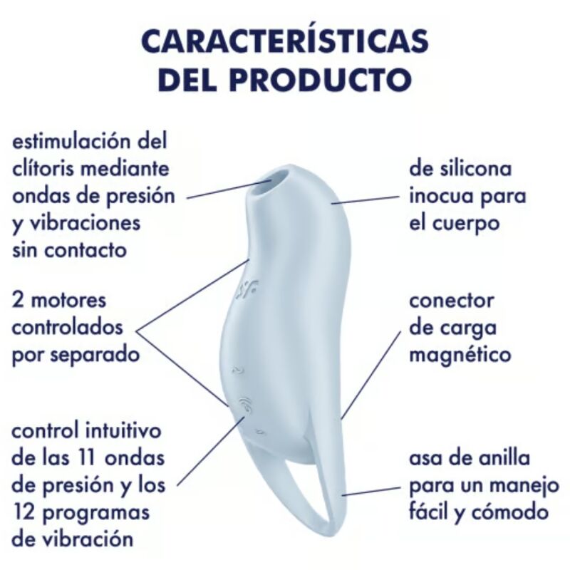 Pocket Pro 1 Clitoris Stimulator Light Blue