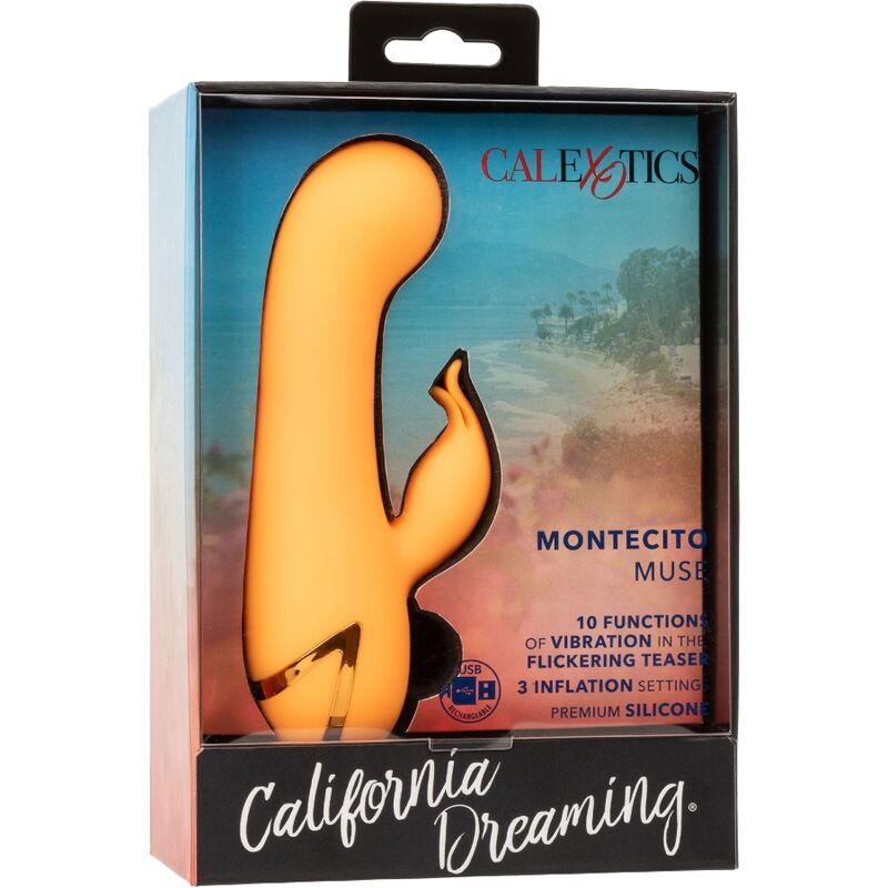 Montecito Muse Orange Rabbit Vibrator by California Dreaming