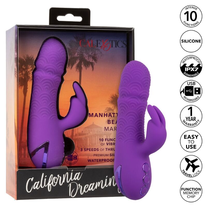 Manhattan beach marvel purple rabbit vibrator by california dreaming