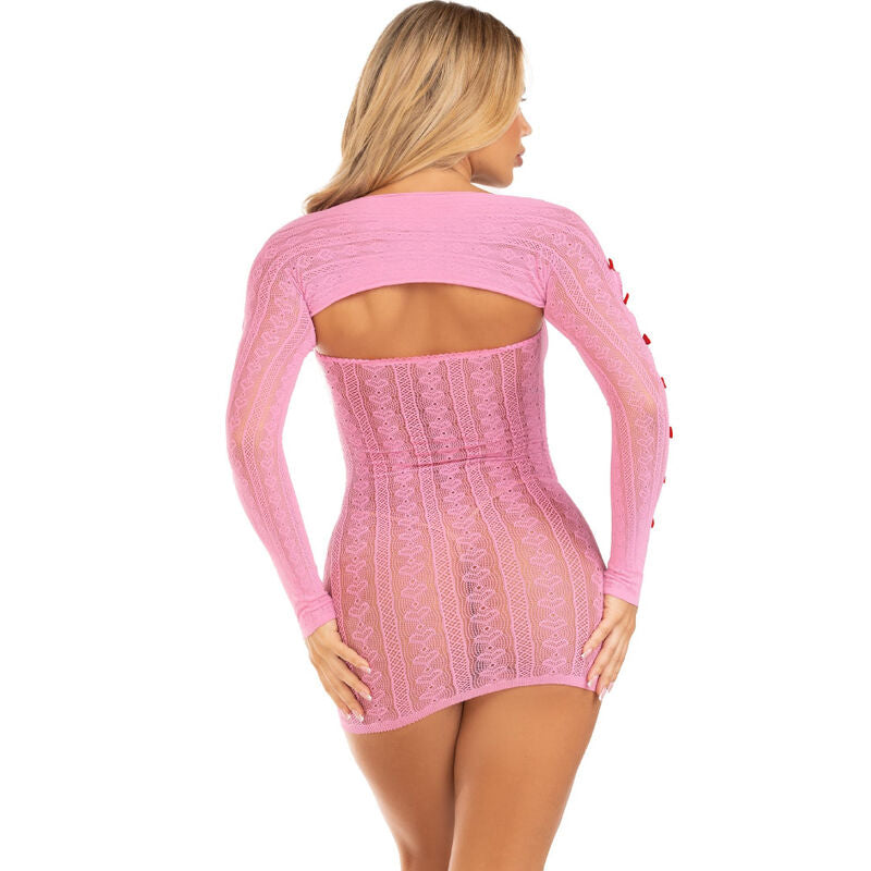 Pink heart &amp; bow dress, one size