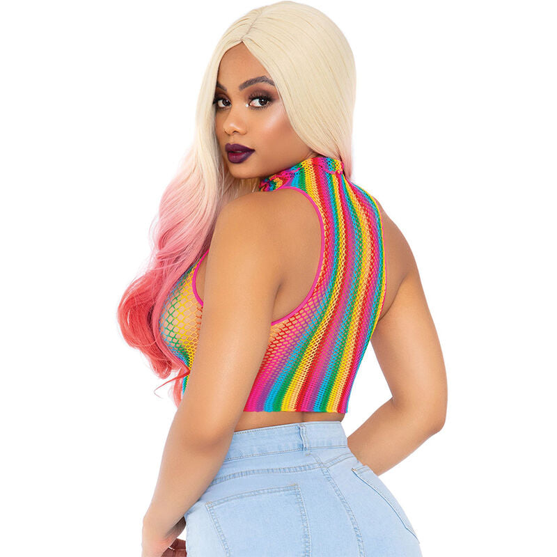 Multicolored mesh top