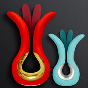 Gvibe maxi vibrator with two flexible tips coral