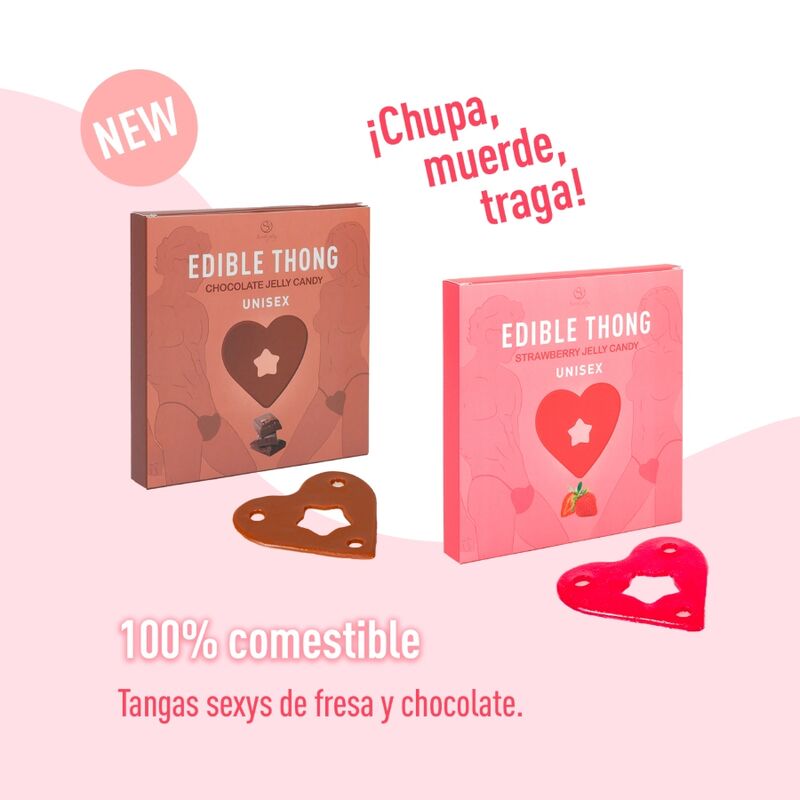 Chocolate gummy thong