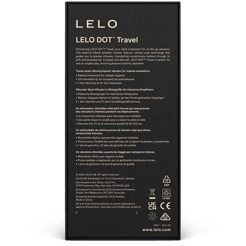 Dot travel stimulateur de clitoris violet