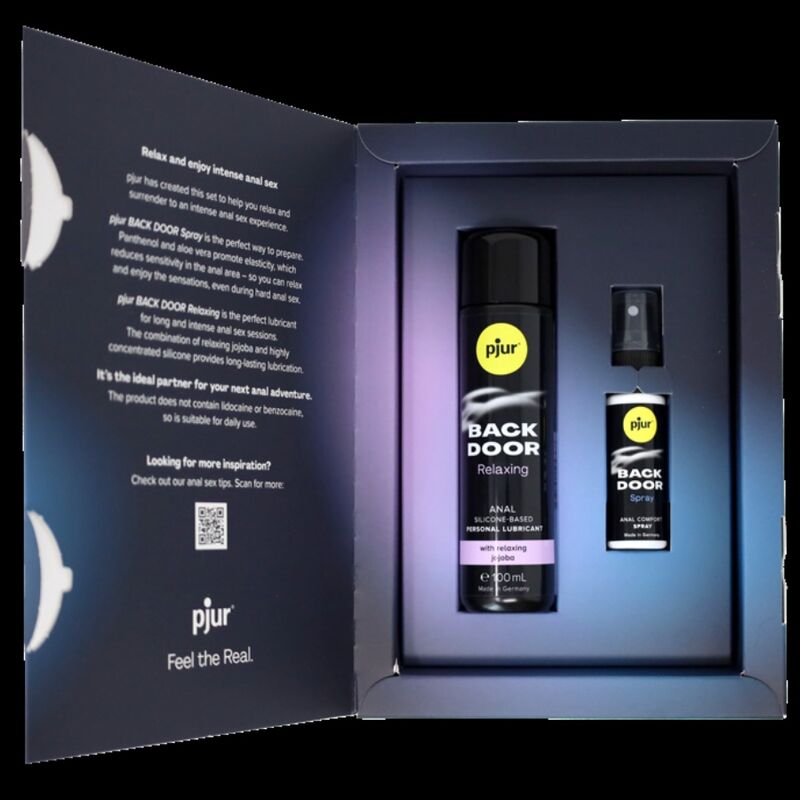 Back door anal lubricant and spray set