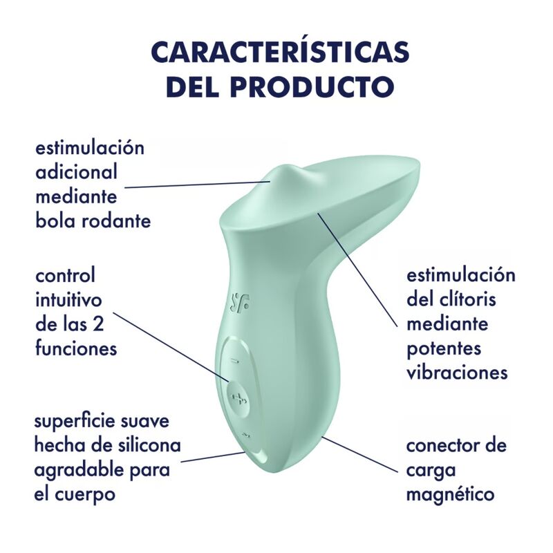 Mint clitoral exciter vibrator