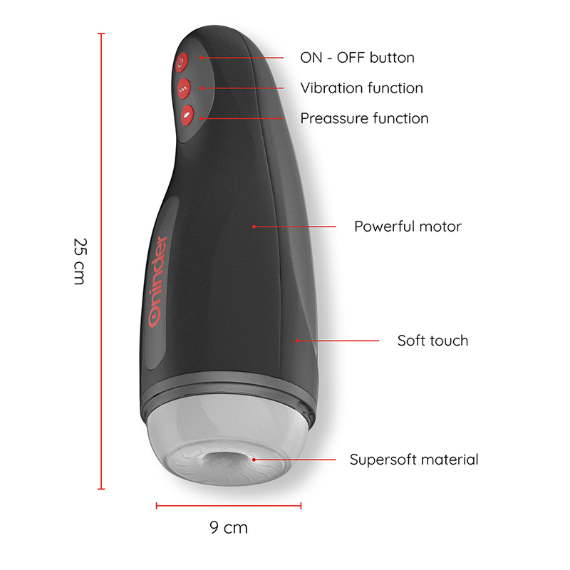 Seoul 10 Speed Rechargeable Male Masturbator - Free App