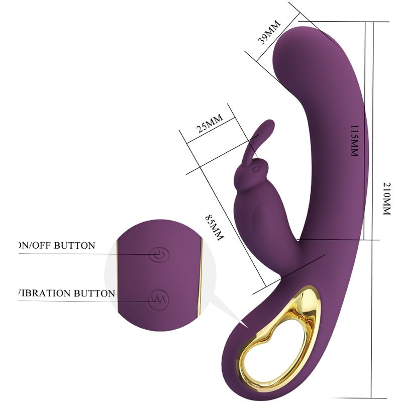 Liam Purple Rabbit Vibrator and G-Spot Stimulator
