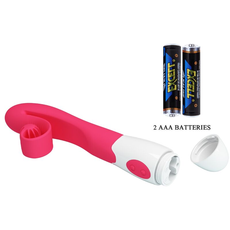 30-speed pink vibrator and stimulator
