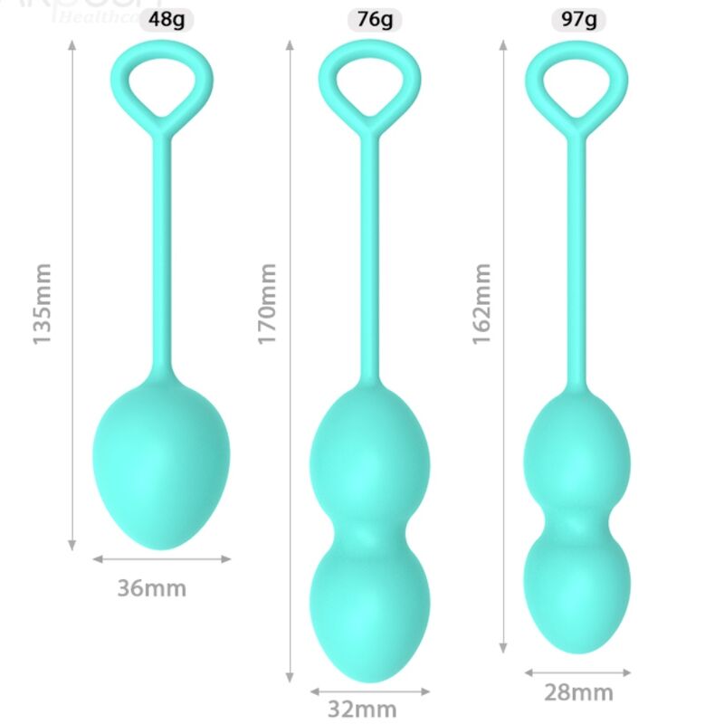 Anabiosis haltère vaginale 3 niveaux vert