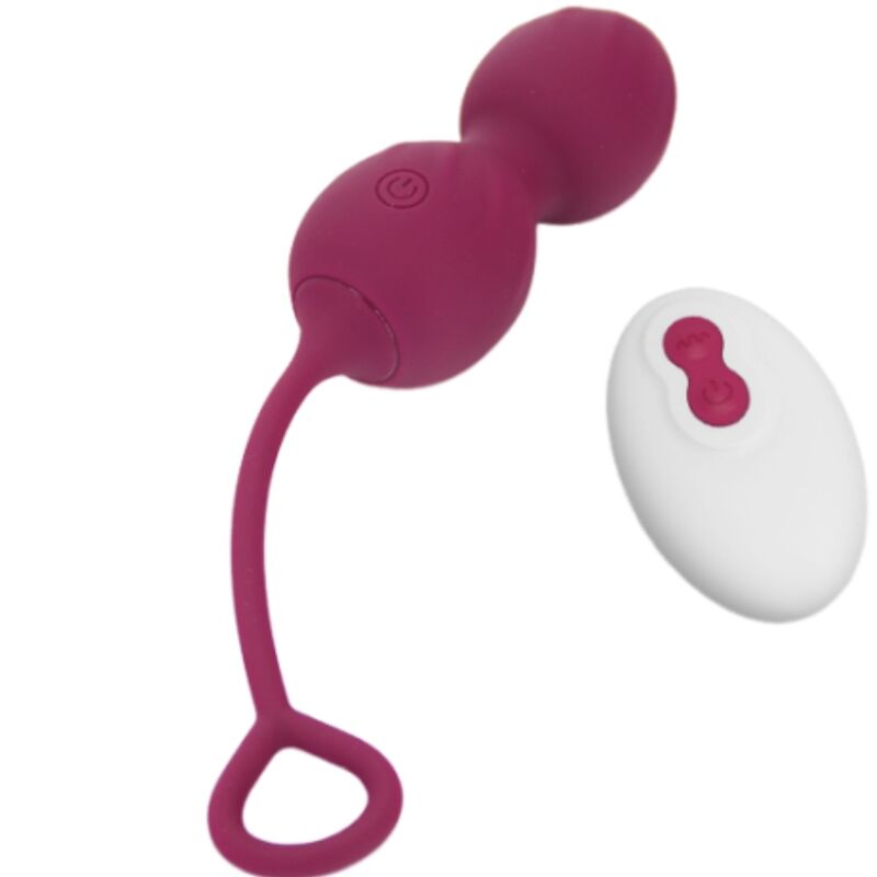Blossoms haltère vaginale vibration télécommande 10 vibrations rouge foncé