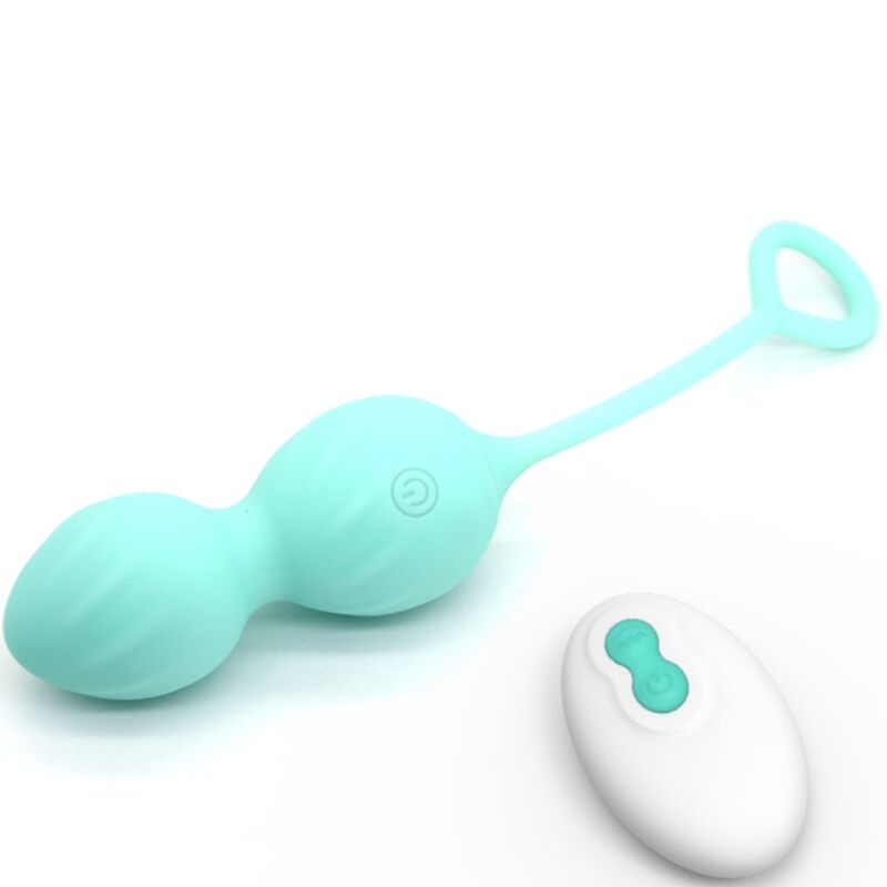 Blossoms Remote Control Vaginal Dumbbell Vibration 10 Vibrations Green