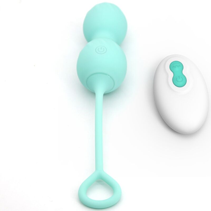 Blossoms Remote Control Vaginal Dumbbell Vibration 10 Vibrations Green