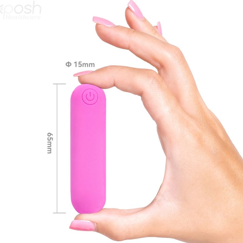 Splash hehe silicone bullet vibrator 10 vibrations 65 x 15 cm pink