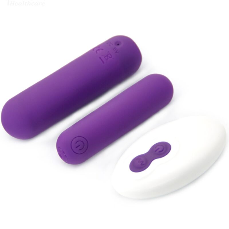 Splash joliene bullet vibrator remote control silicone 10 vibrations 6.5 x 1.5 cm purple