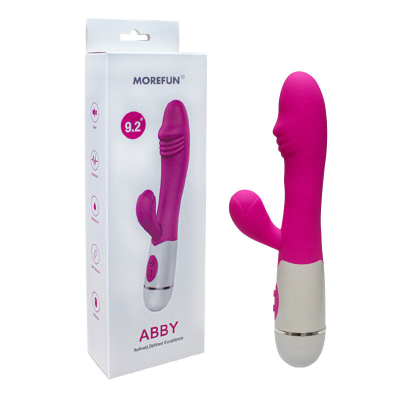 Abby Vibrator &amp; Stimulator 16 Speeds Pink