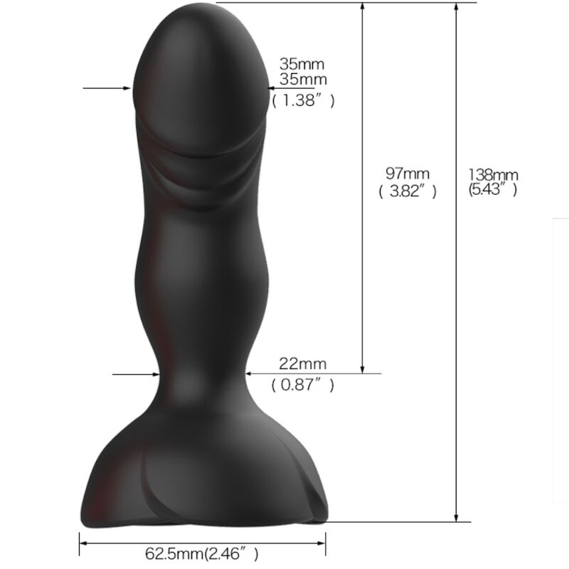 Extreme Bloom Pink Vibrator and Remote Control Anal Plug Black