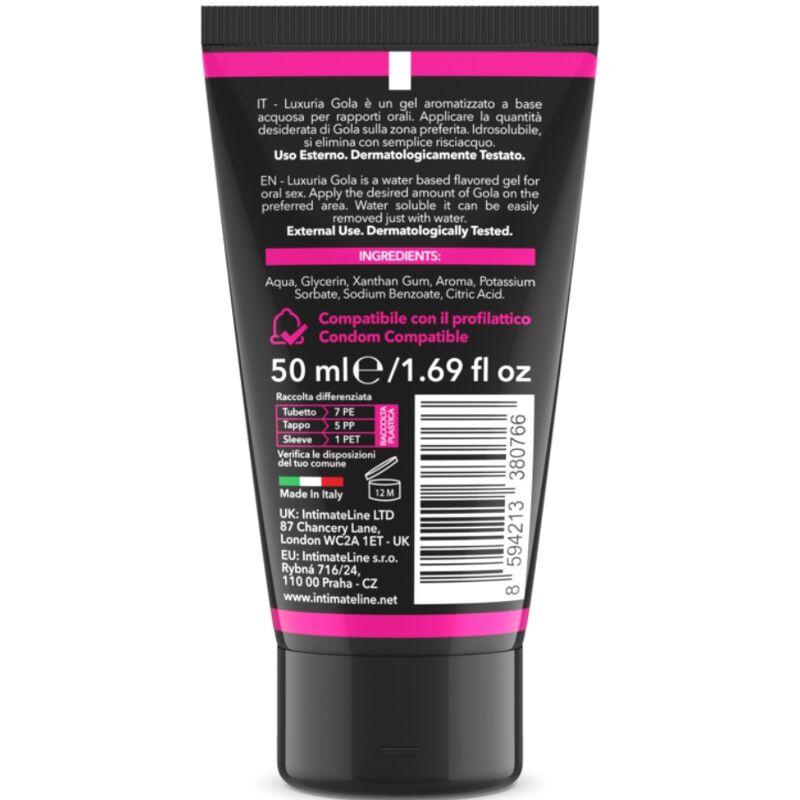 Gel sexuel oral saveur cerise 50 ml