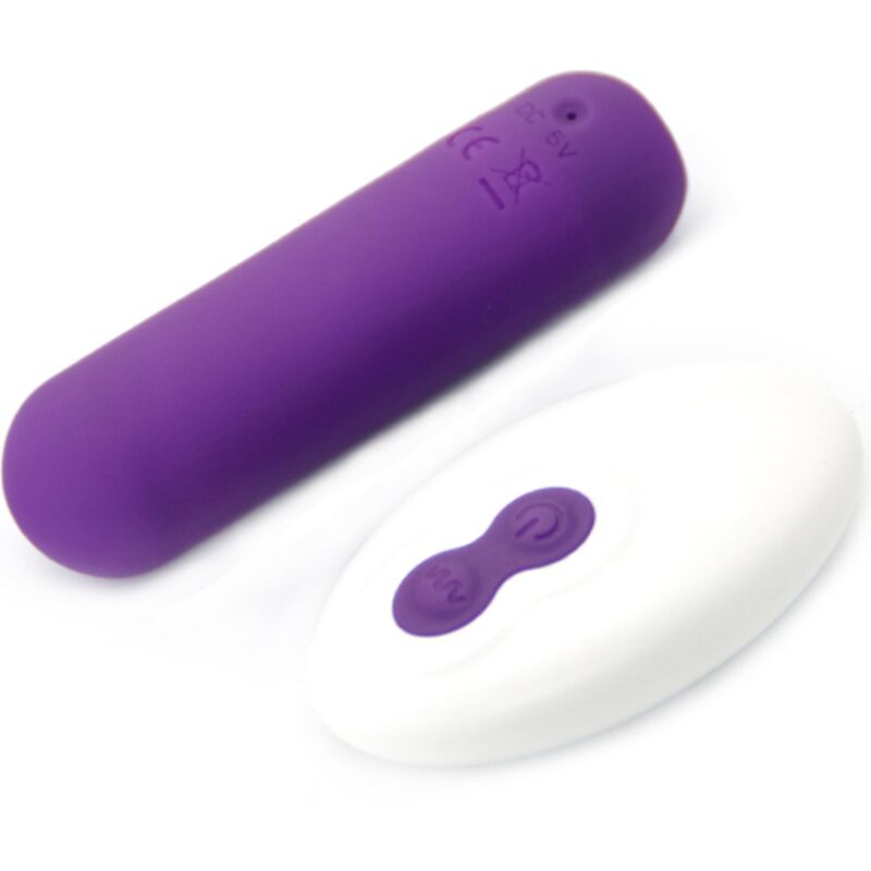 Splash joie vibrator bullet remote control silicone 10 vibrations 75 x 19 cm purple