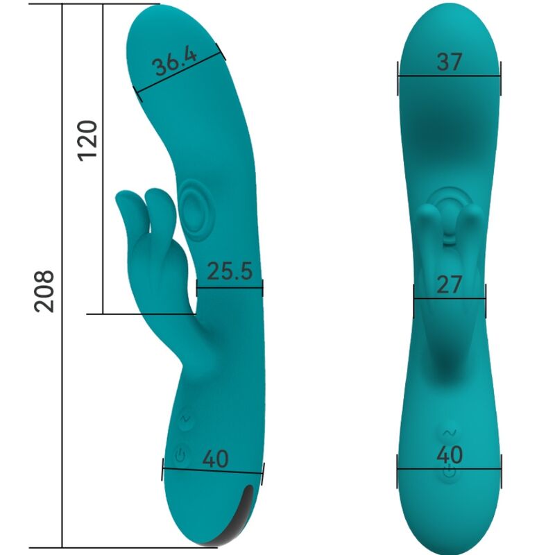 Dancing bunny rabbit vibrator 10 speeds green