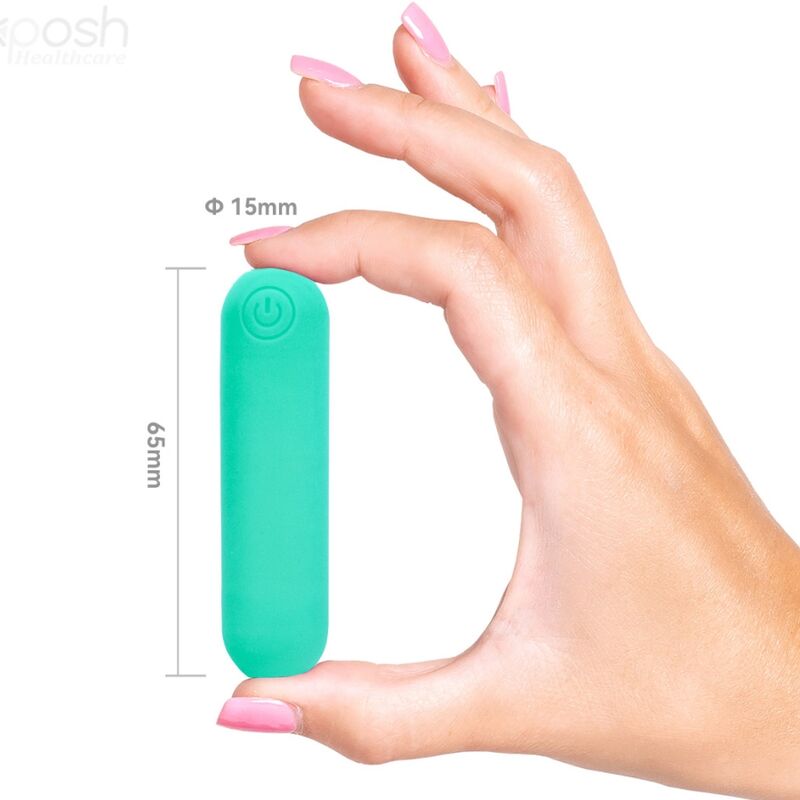Splash joliene bullet vibrator remote control silicone 10 vibrations 65 x 15 cm green