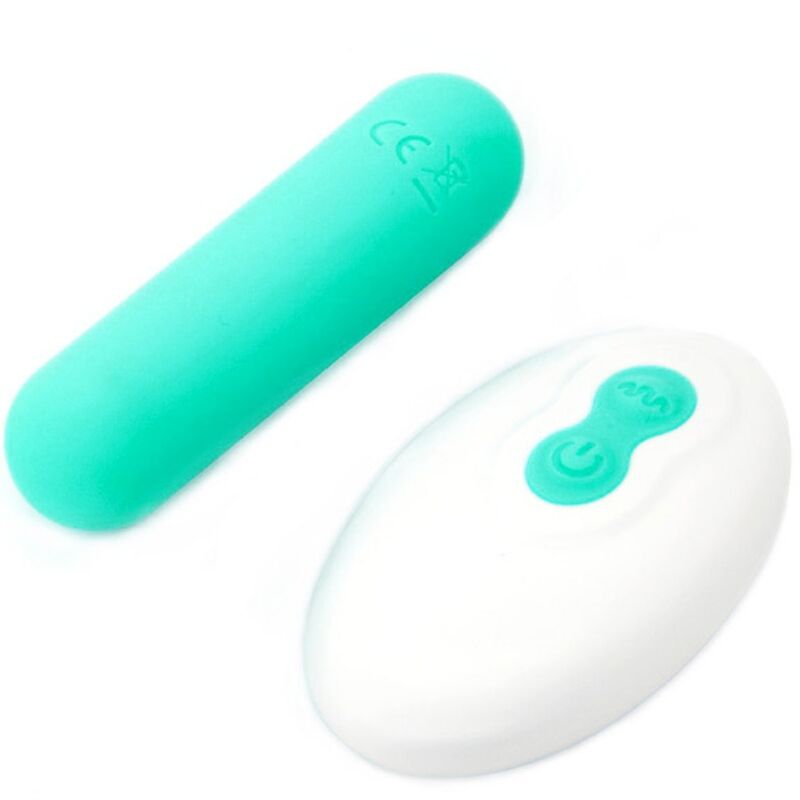 Splash joliene bullet vibrator remote control silicone 10 vibrations 65 x 15 cm green