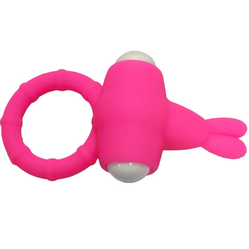 Ms bunny pink silicone vibrating ring