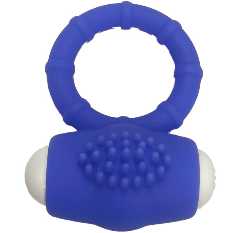 Power o blue silicone vibrating ring