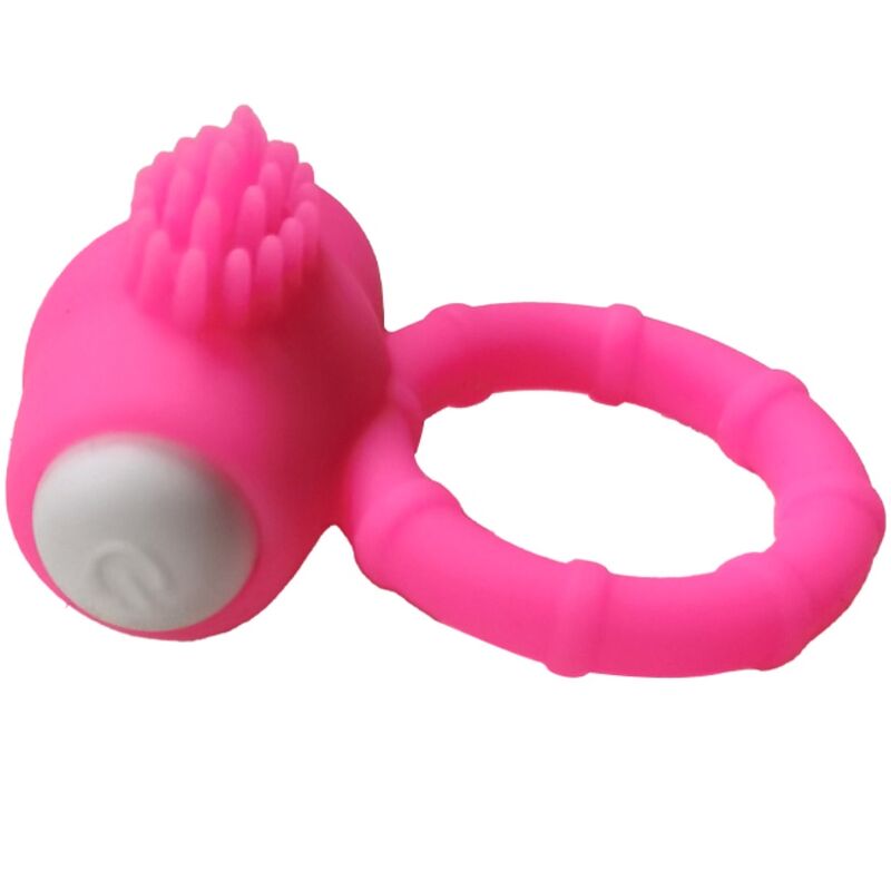 Power o pink silicone vibrating ring