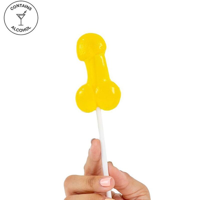 Sucette à coq avec alcool ananas colada