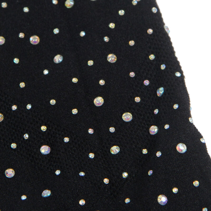 952198 fishnet dress with shiny diamonds black one size