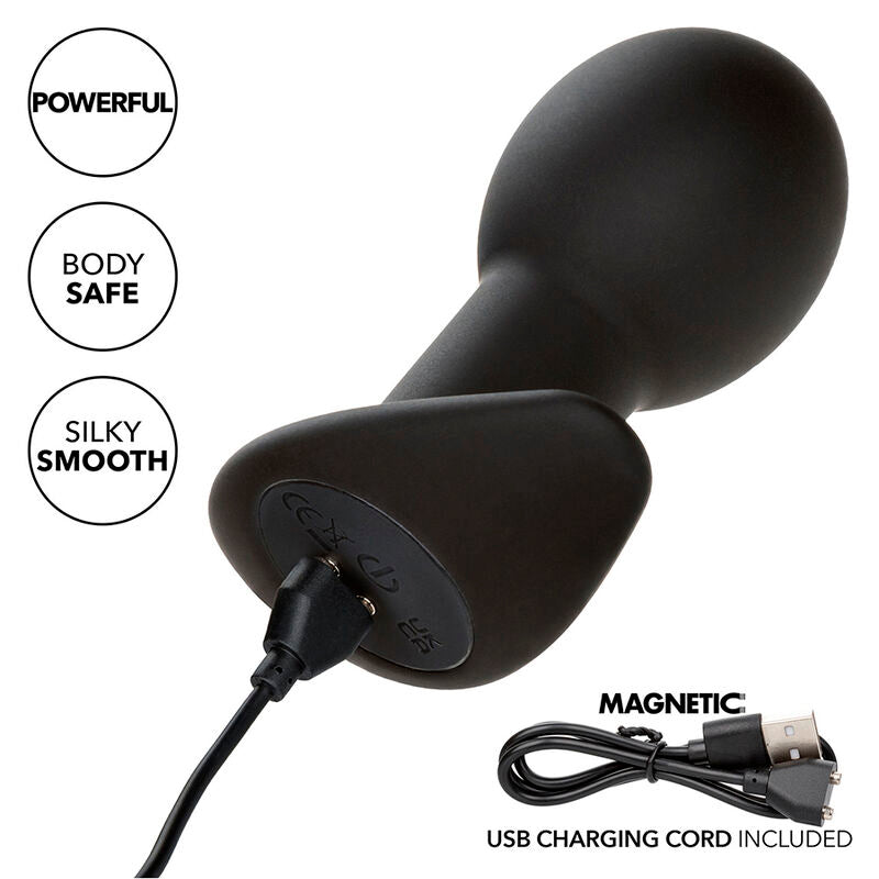 Rock bottom anal plug 10 vibrations black silicone