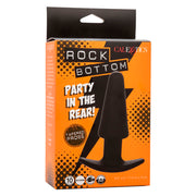 Rock bottom tapered anal plug 10 vibrations black silicone