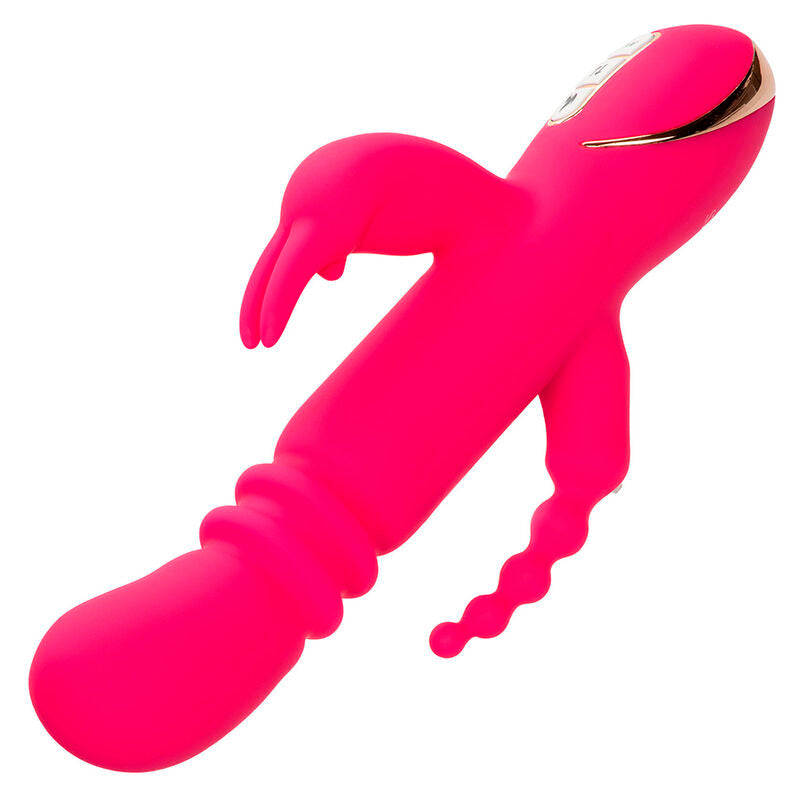 Jack Fantasy Triple Heating Vibrator Pink Rabbit