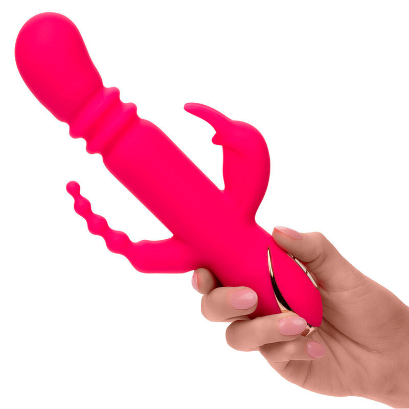 Jack Fantasy Triple Heating Vibrator Pink Rabbit
