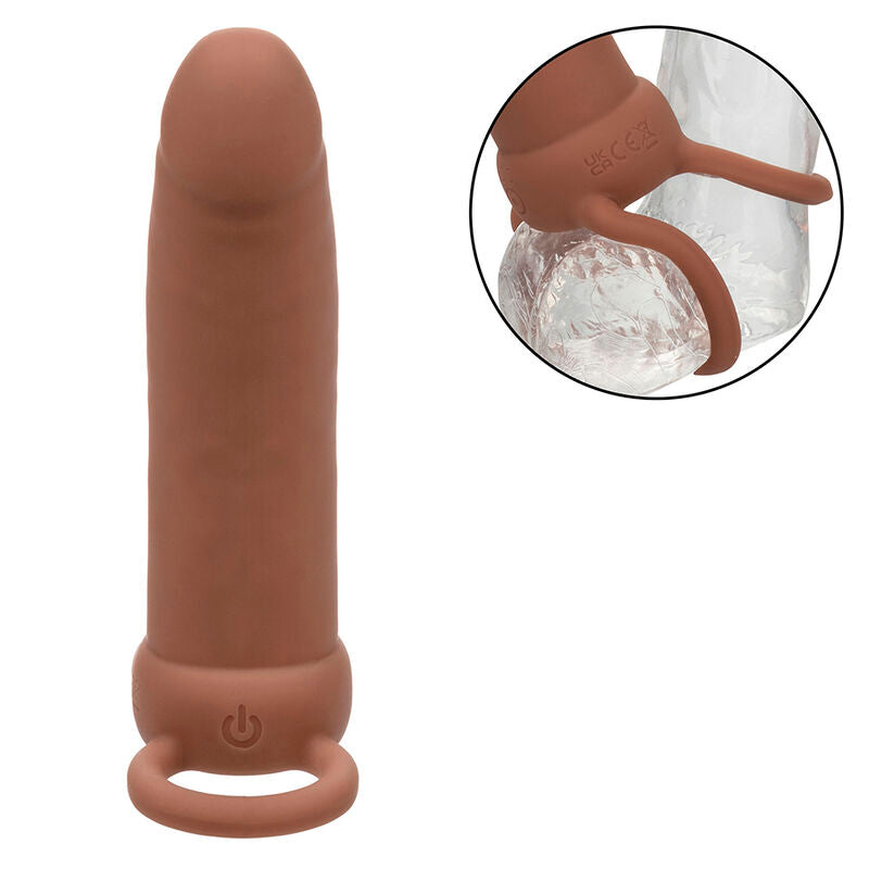 Maxx Thick Double Penetrator 10 Vibrations Brown
