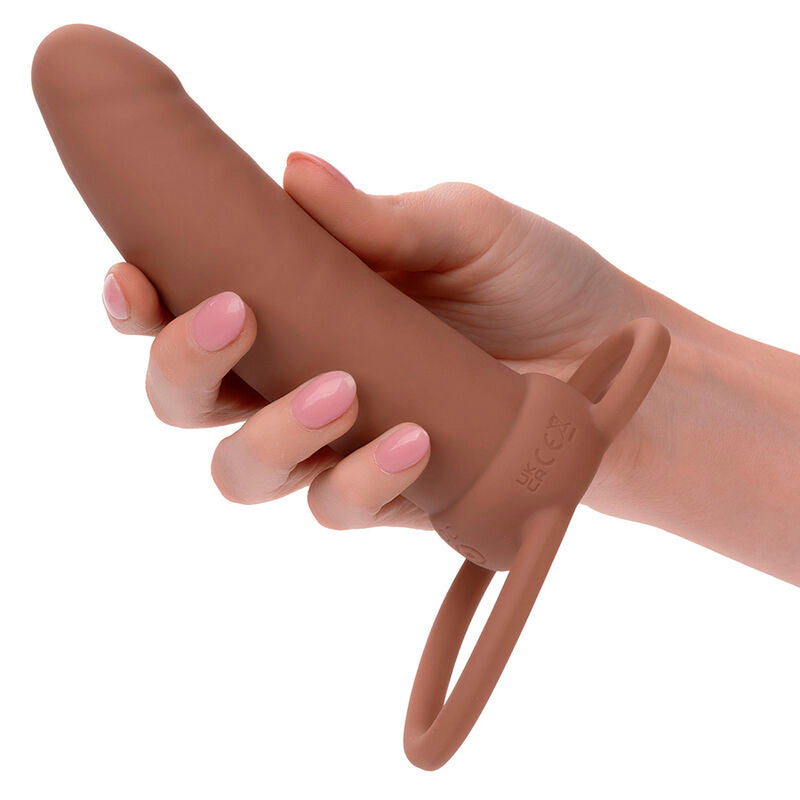 Maxx Thick Double Penetrator 10 Vibrations Brown