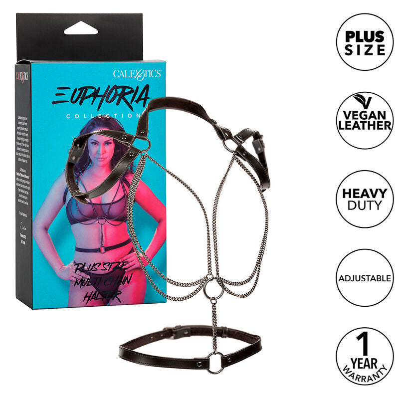 Euphoria Premium Multi-Chain Halter Harness Large