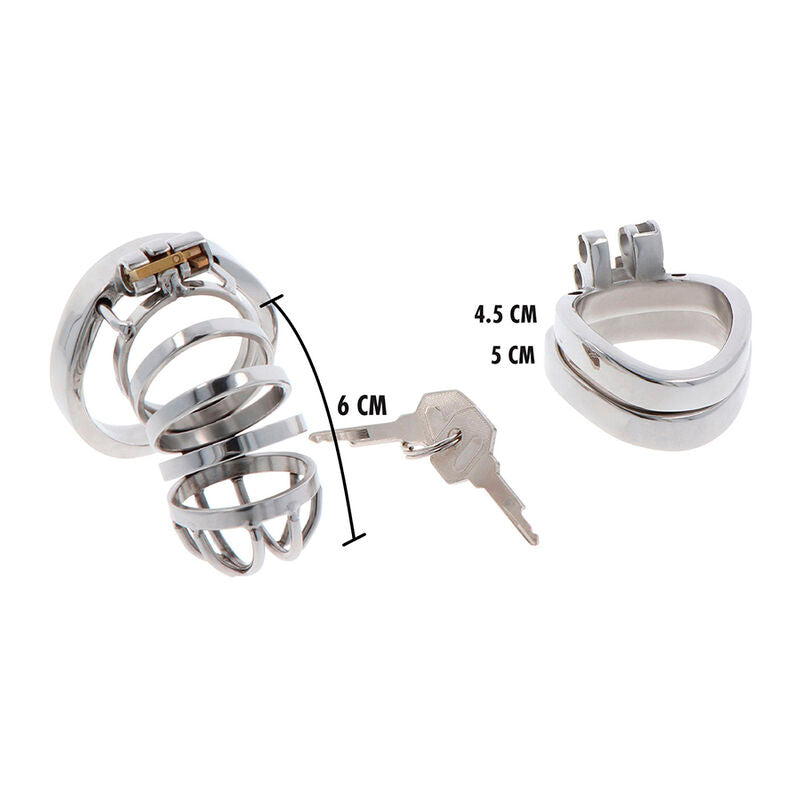 Extreme metal chastity cage