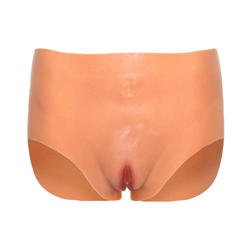 Alter ego open vagina high waisted briefs flesh