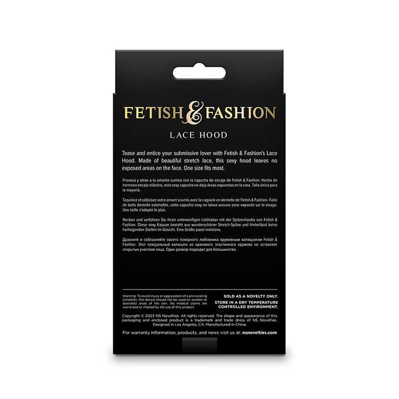 Fetish &amp; fashion white lace hood