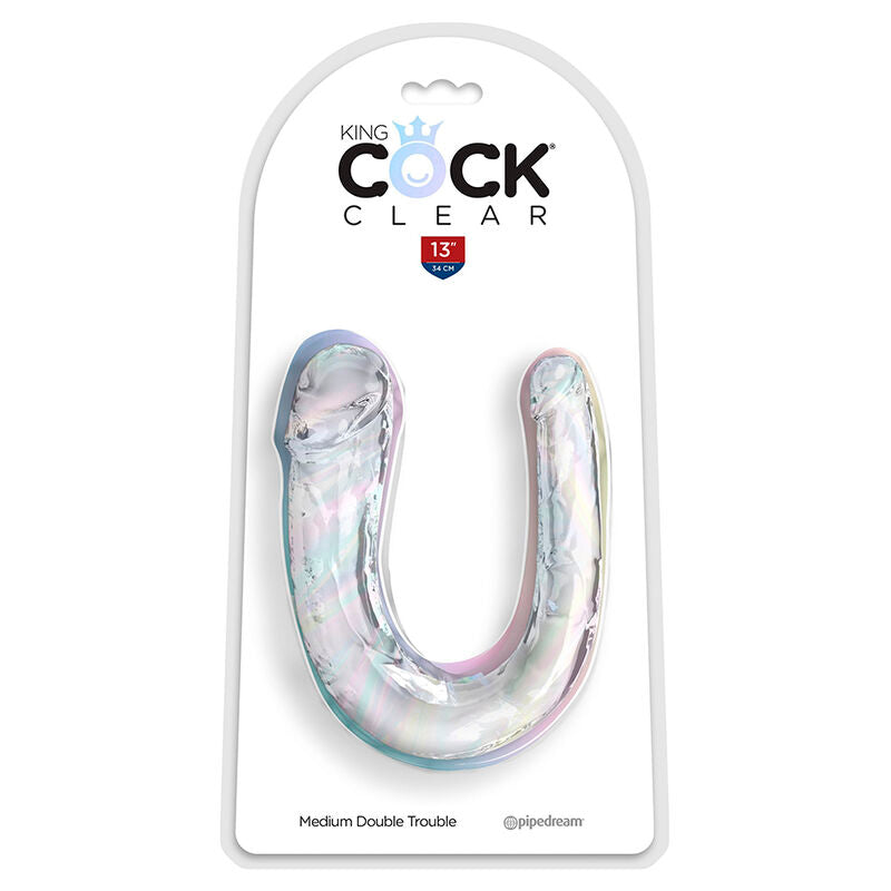 Double trouble double dildo 33 cm transparent
