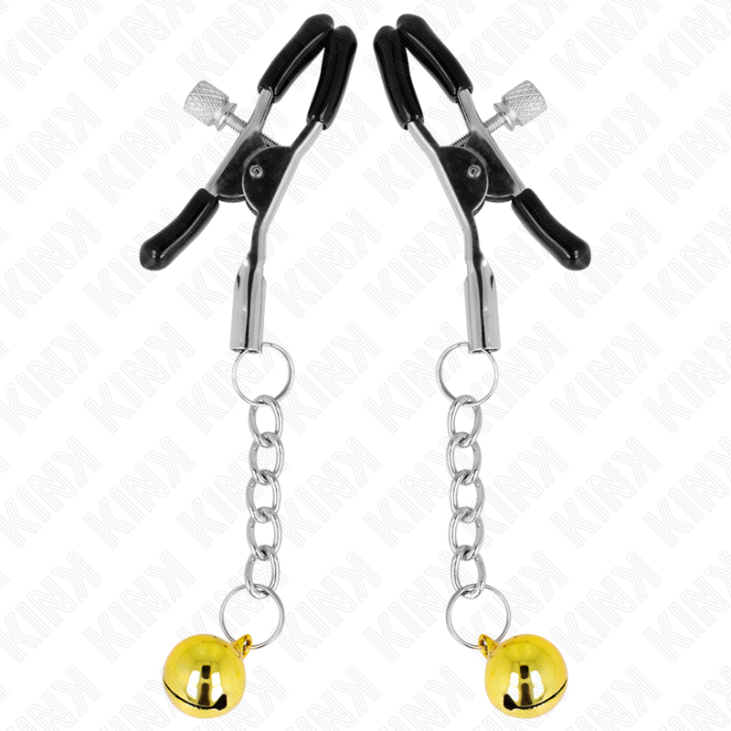 Meton clips pendant jingle bell gold 6 cm