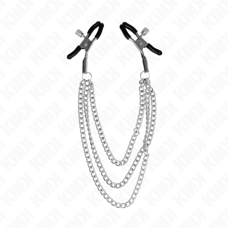 Craft pliers with 3 silver chains 20/23/28 cm