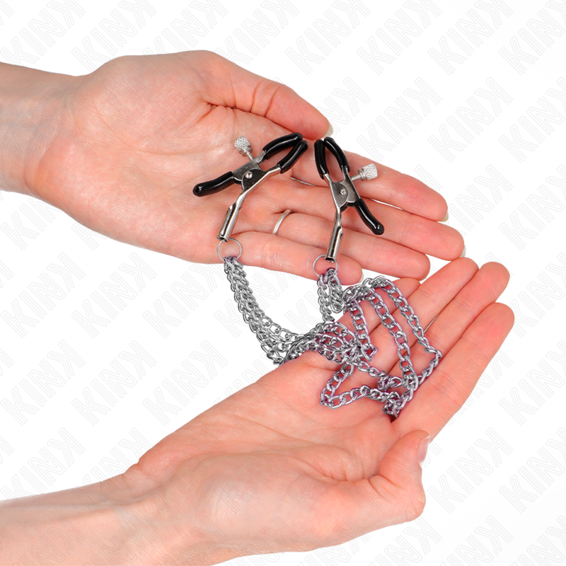 Craft pliers with 3 silver chains 20/23/28 cm