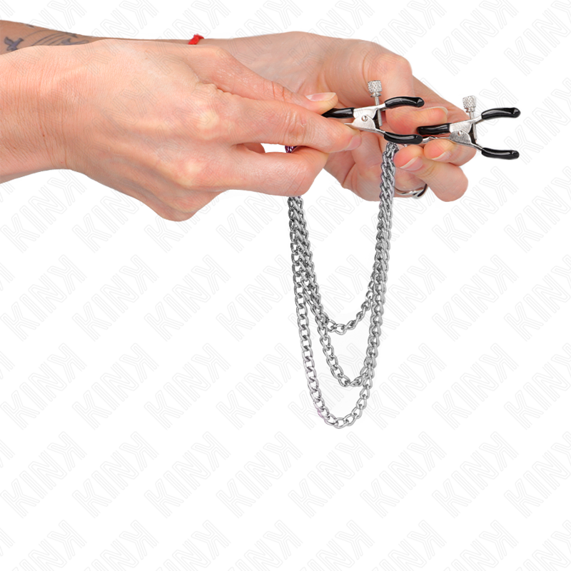Craft pliers with 3 silver chains 20/23/28 cm