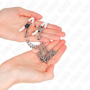 Craft pliers with 2 fine silver chains 20/23 cm